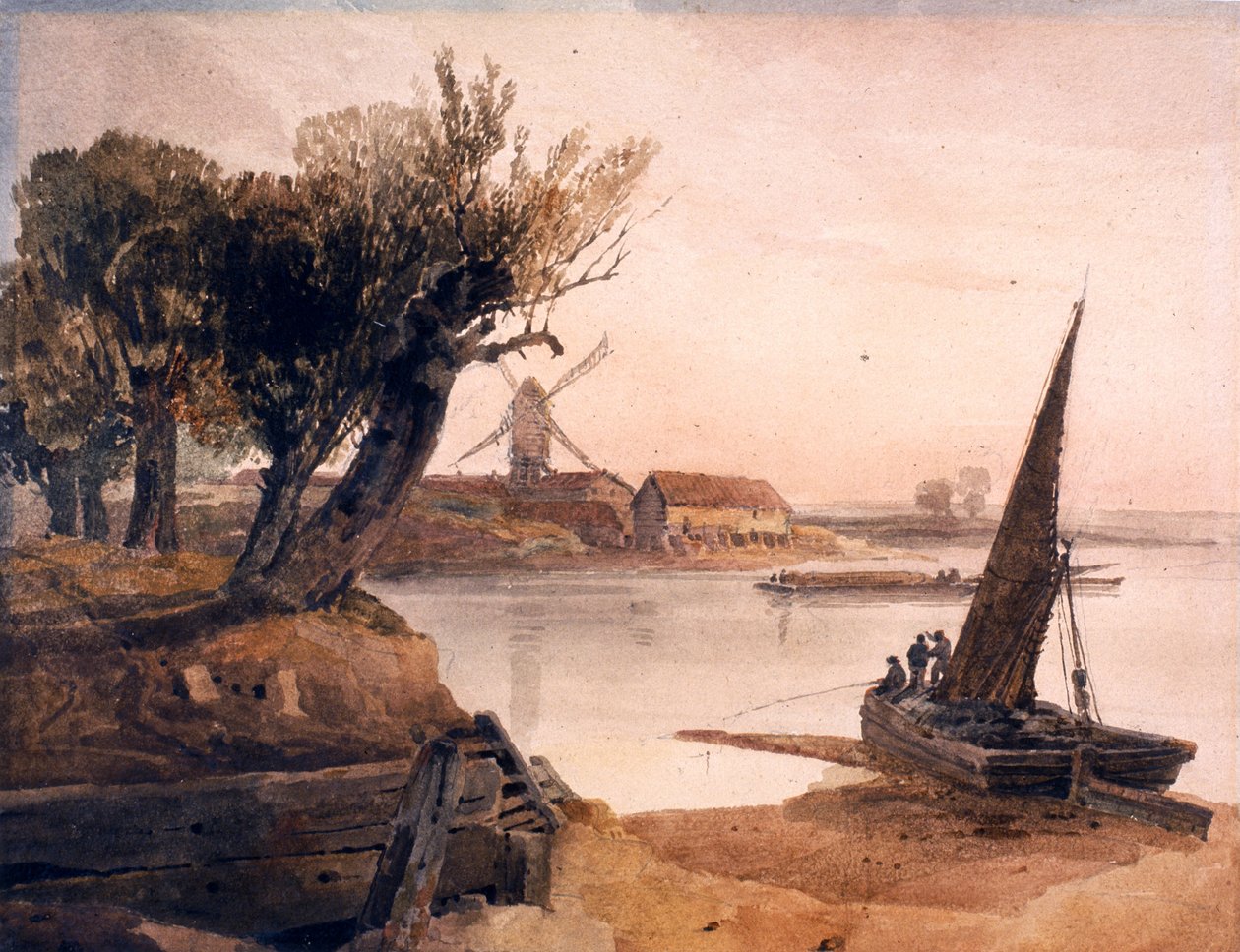 Sul Fiume Witham da Peter de Wint