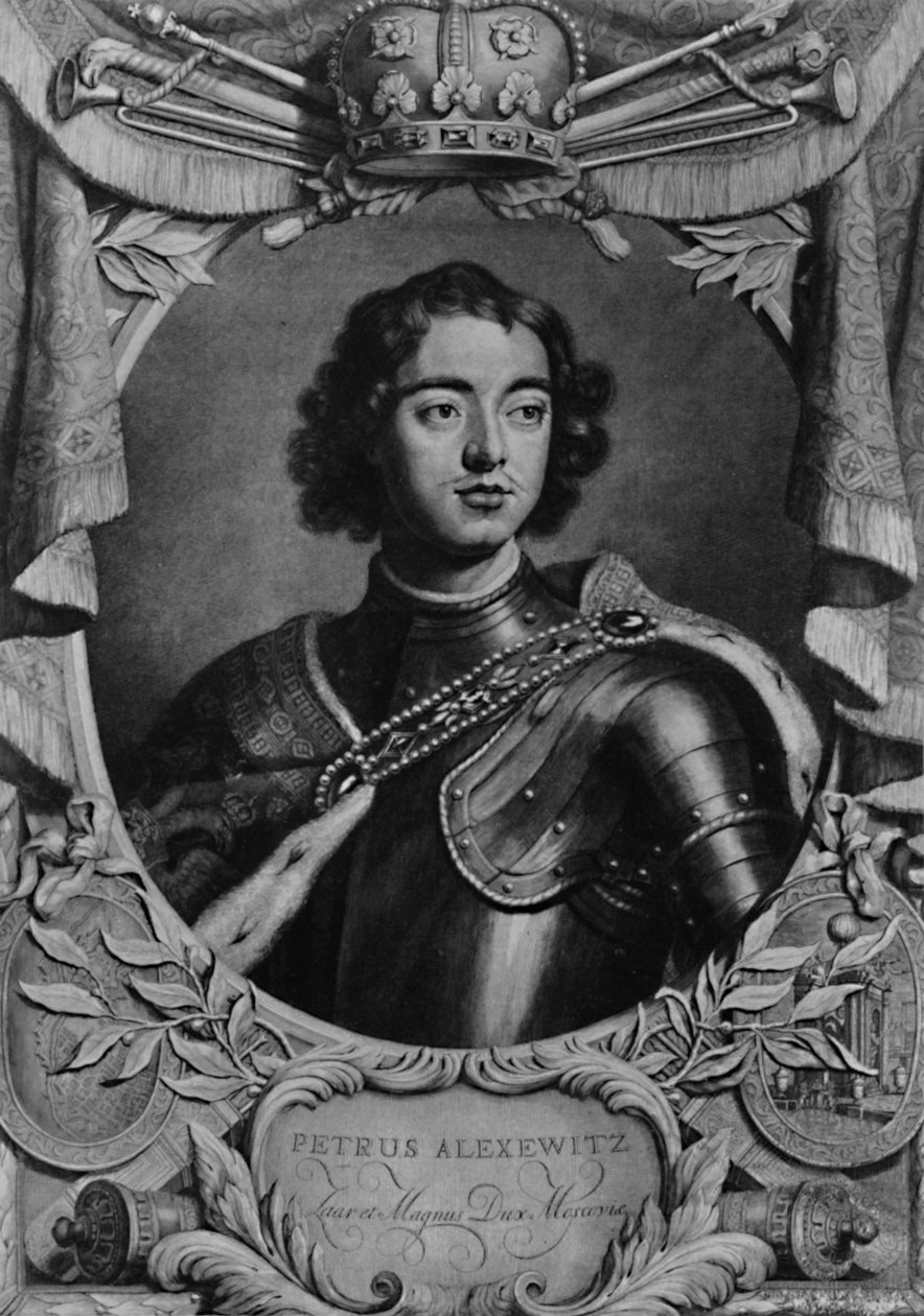 Pietro il Grande, Zar di Russia, c1698 1894 da Peter van Gunst