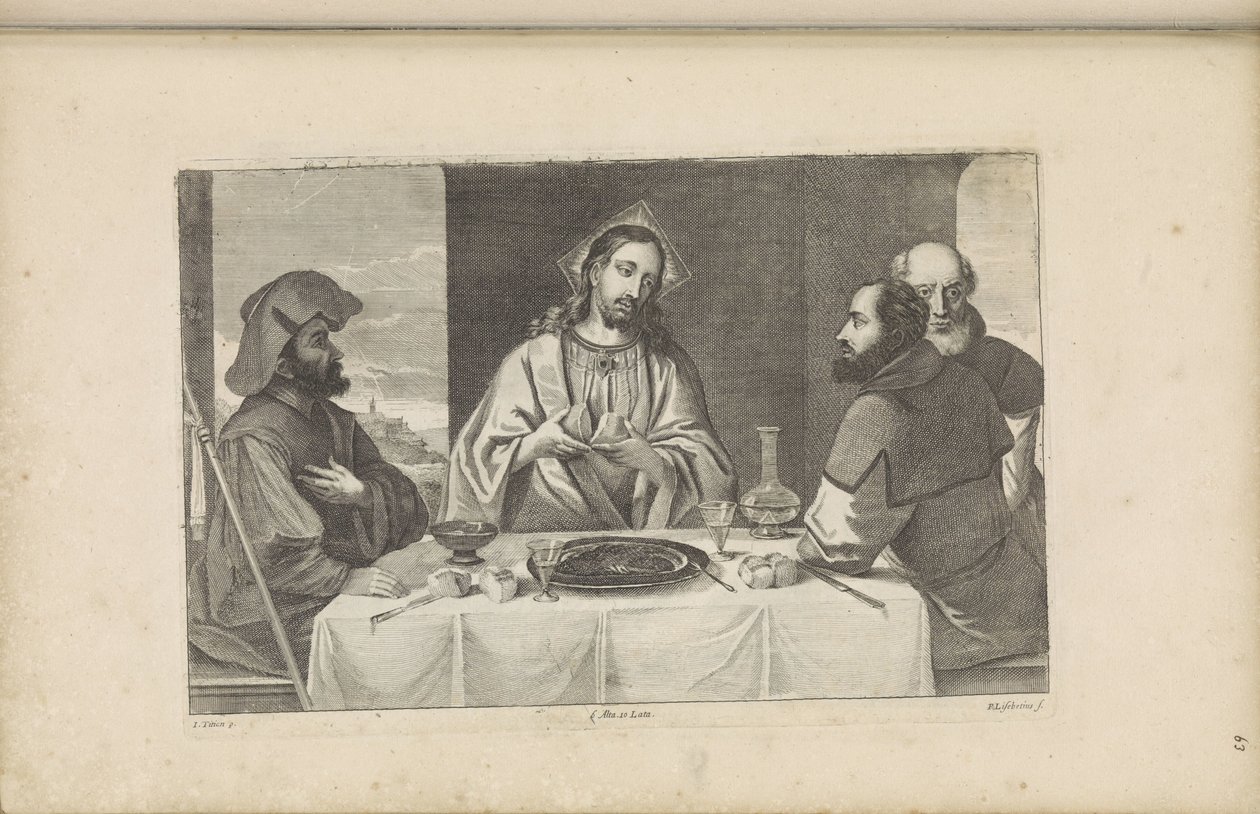 Cena in Emmaus da Peter van Liesebetten