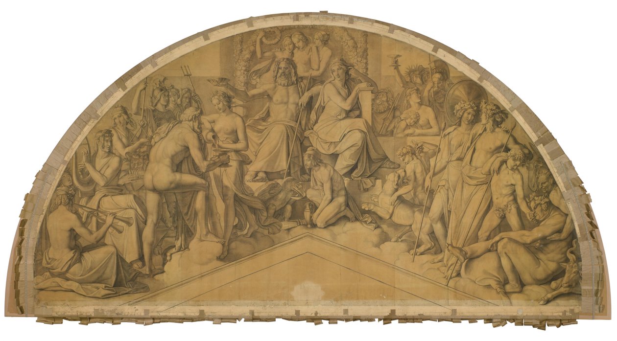 Die Aufnahme des Herakles in den Olymp da Peter von Cornelius