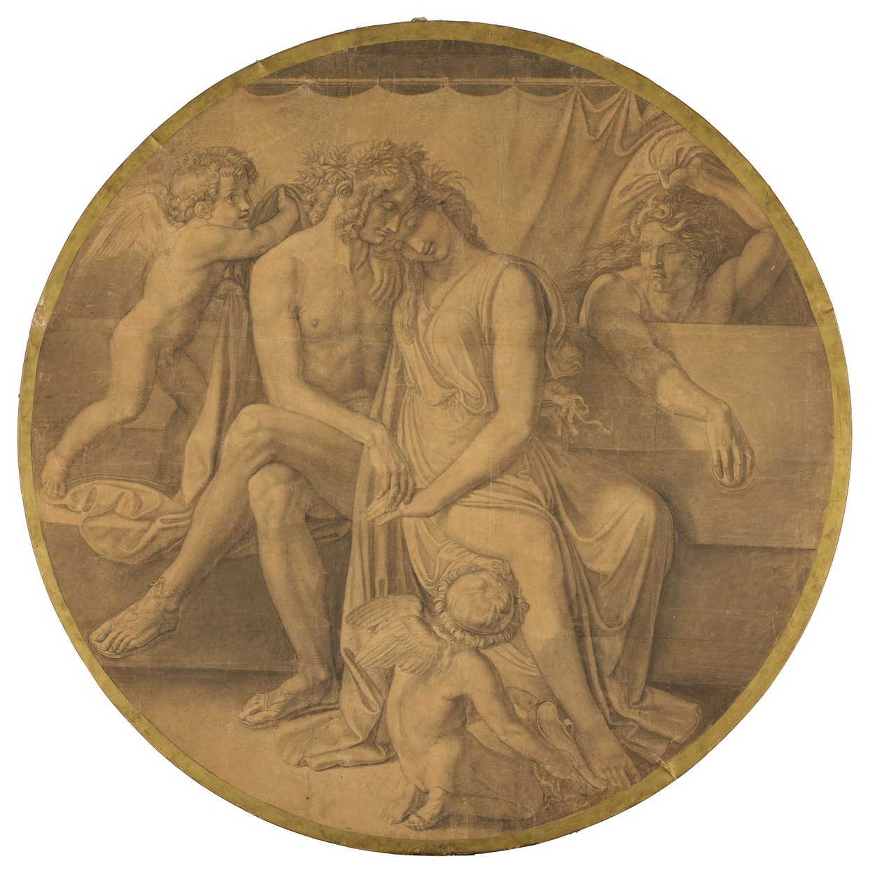 Le nozze di Peleo e Teti. Cartone per le pitture del soffitto della Gliptoteca di Monaco da Peter von Cornelius