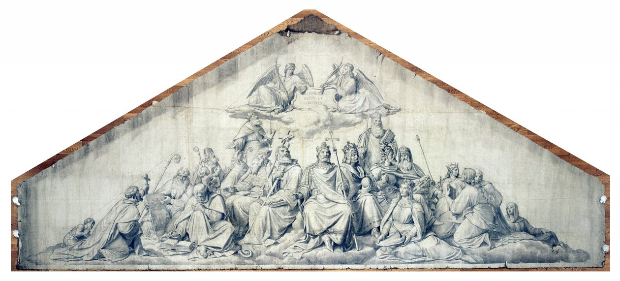 I diffusori del cristianesimo, i santi re e le vergini da Peter von Cornelius