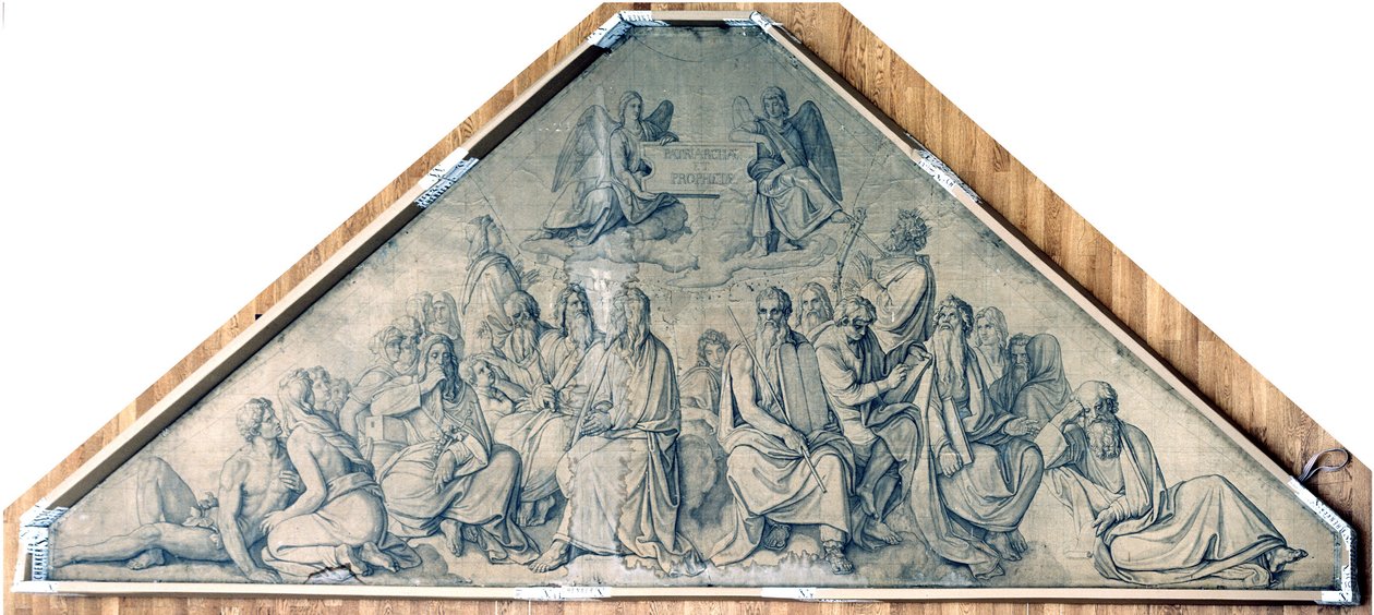 Patriarchi e profeti. Cartone per gli affreschi della chiesa di San Ludovico a Monaco da Peter von Cornelius