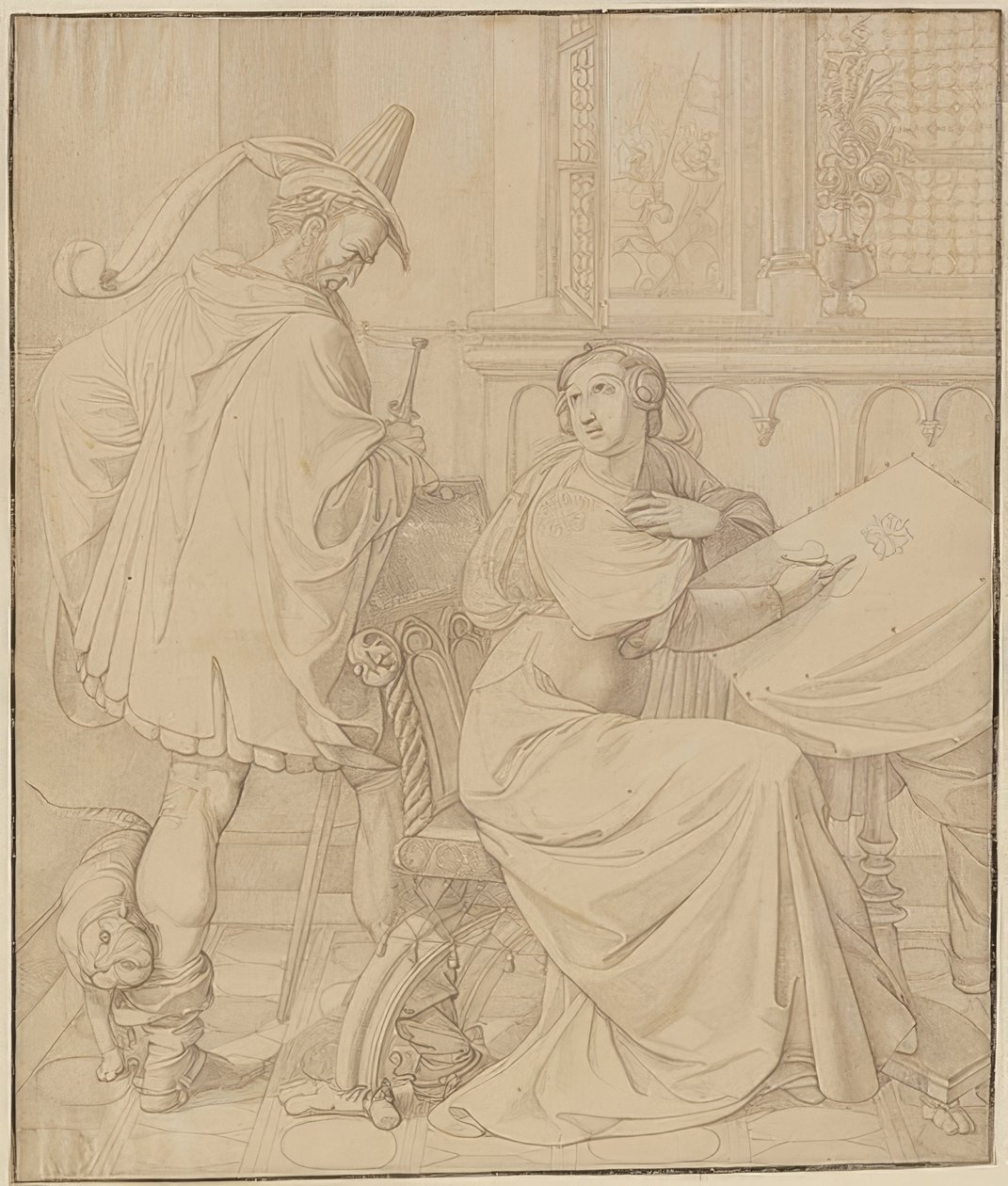 Sette disegni sui Nibelunghi: 3. Il tradimento di Hagen da Peter von Cornelius