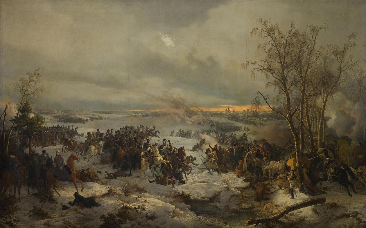 La battaglia di Krasnoi Krasny del 17 novembre 1812 da Peter von Hess