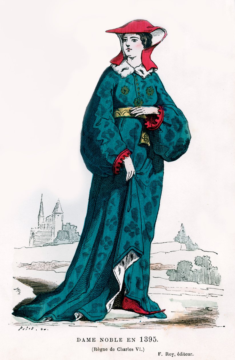 Nobile donna del tempo di Carlo VI di Francia da Petit
