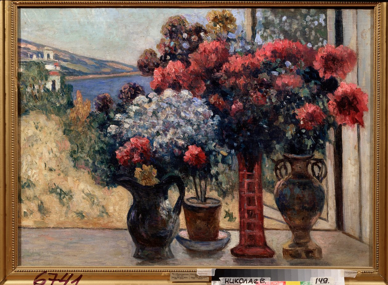 Fiori contro il mare da Petr Ivanovic Petrovichev