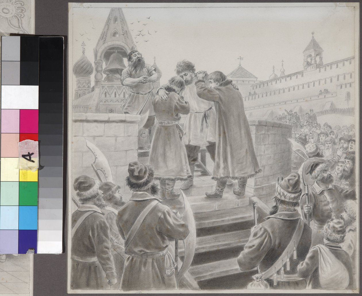 Illustrazione del poema Il canto del mercante Kalashnikov di M. Lermontov da Petr Korovin