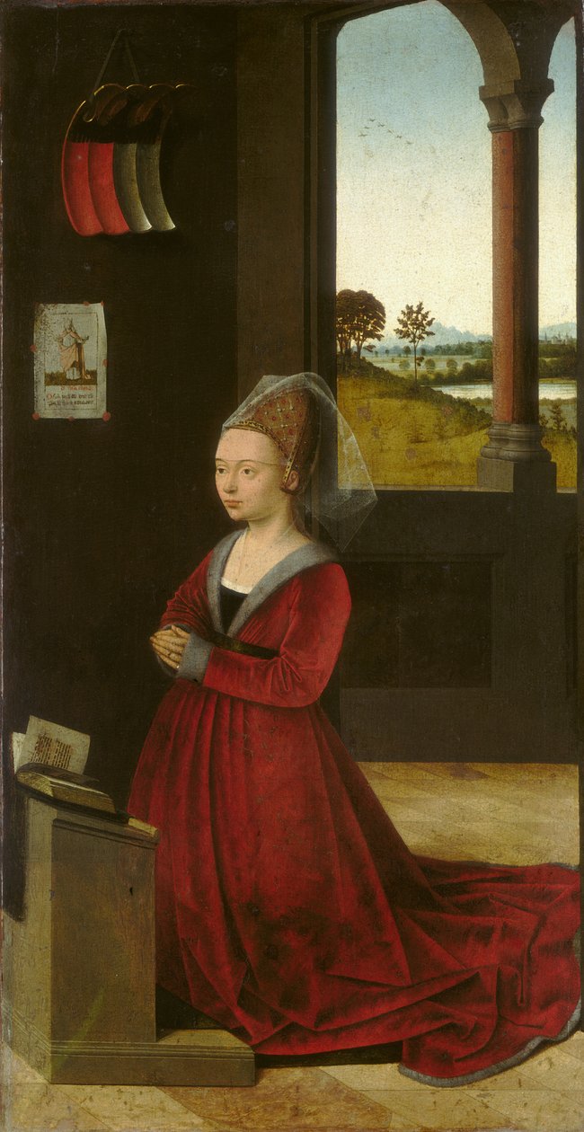 Ritratto di una donatrice, c.1455 da Petrus Christus