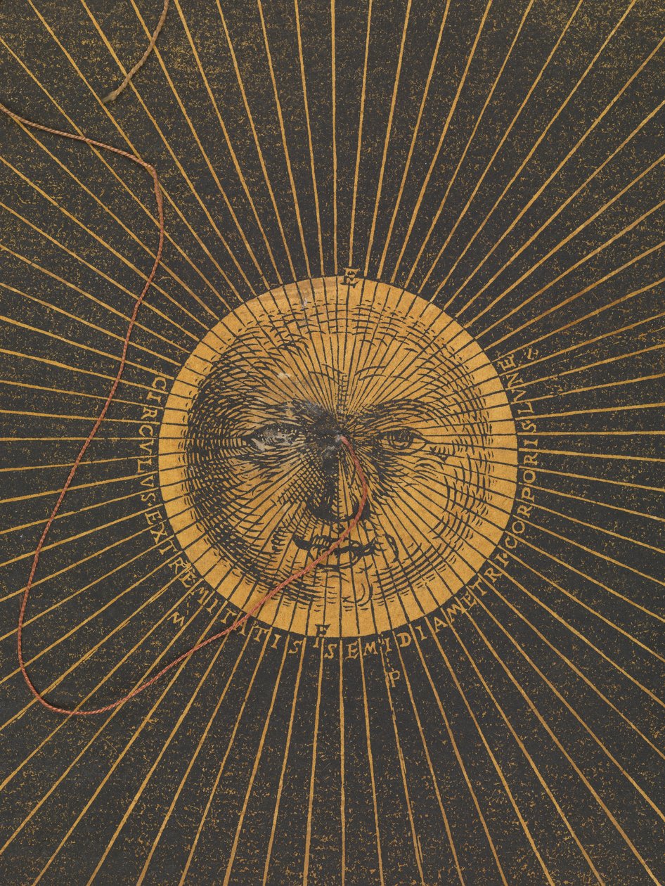 Volvelle con le regole per prevedere le eclissi solari e lunari da Petrus Apianus