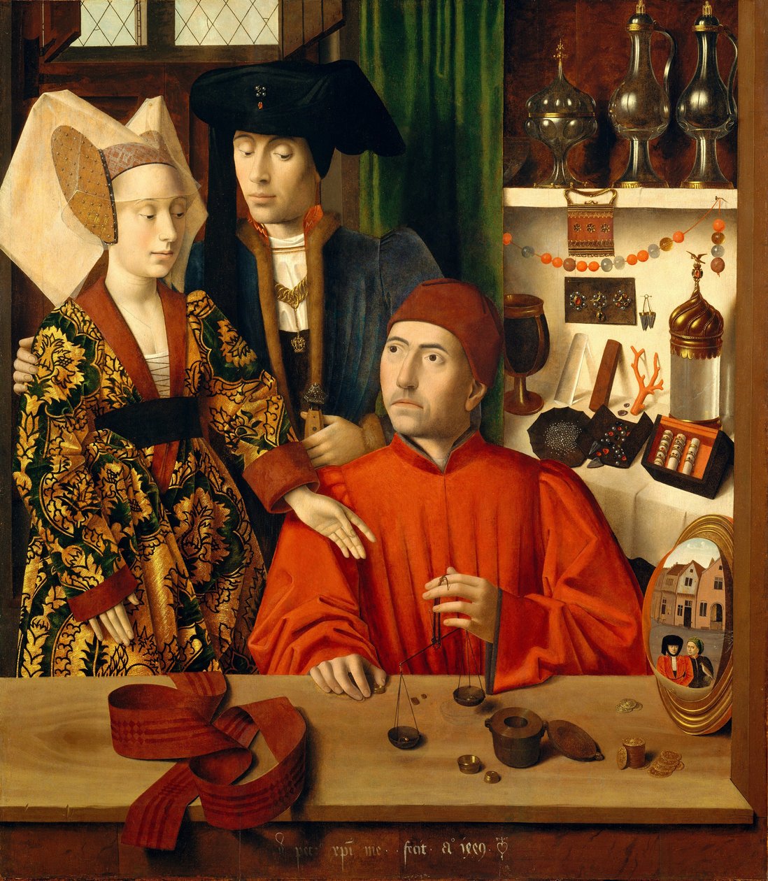 Un orefice nella sua bottega da Petrus Christus