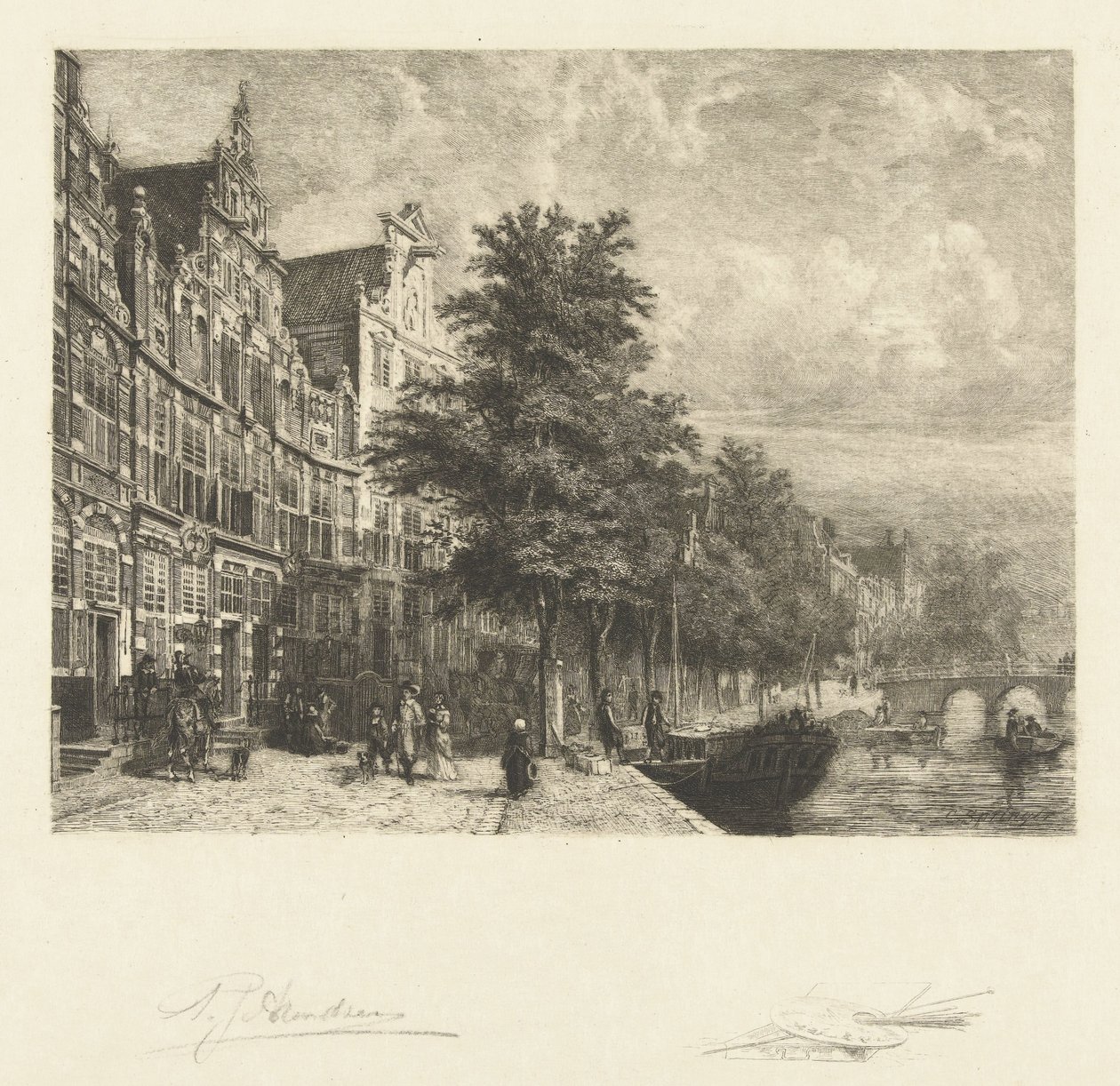 Veduta del Herengracht da Petrus Johannes Arendzen