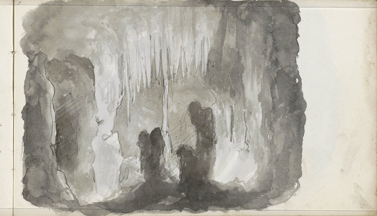 Grotta di stalattiti da Petrus Johannes Schotel