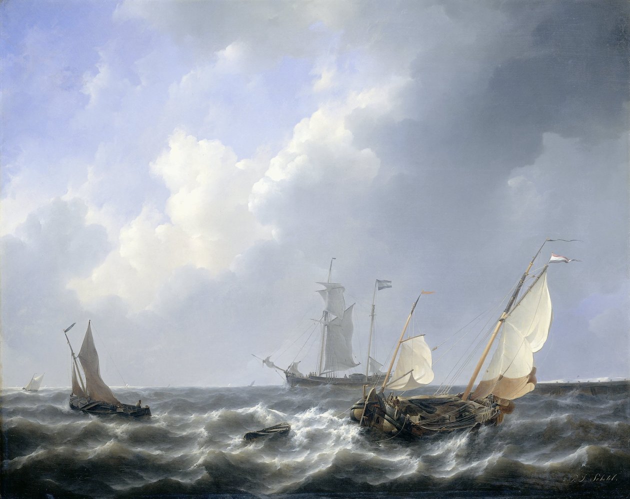 Marina dalle acque della Zelanda, vicino all