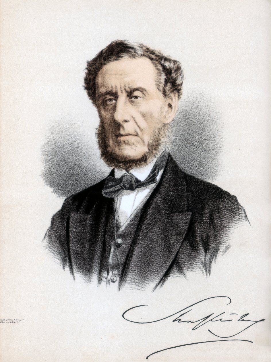 Anthony Ashley Cooper, 7° Conte di Shaftesbury, politico e filantropo inglese, c1890 da Petter and Galpin Cassell
