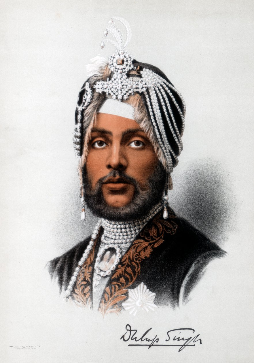 Duleep Singh, sovrano Sikh, c1890 da Petter and Galpin Cassell