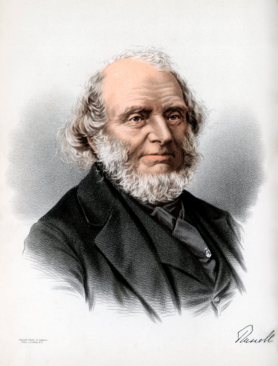 John Russell, 1° Conte Russell, politico Whig e Liberale inglese, c1890 da Petter and Galpin Cassell