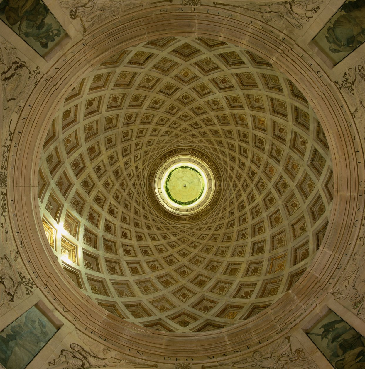 Soffitto a cassettoni della cappella, c.1522 da Philibert Delorme