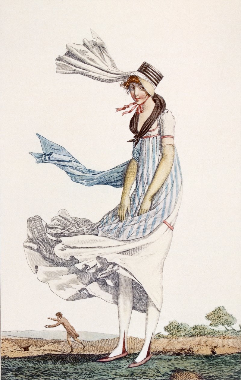 Abito da passeggio estivo per signore da Philibert Louis Debucourt