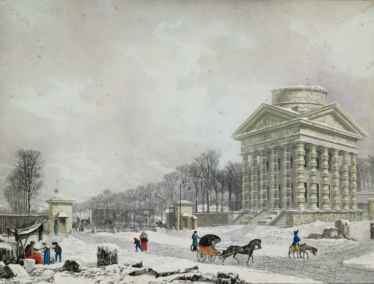 La Barriere des Champs-Elysees, 1808 da Philibert Louis Debucourt