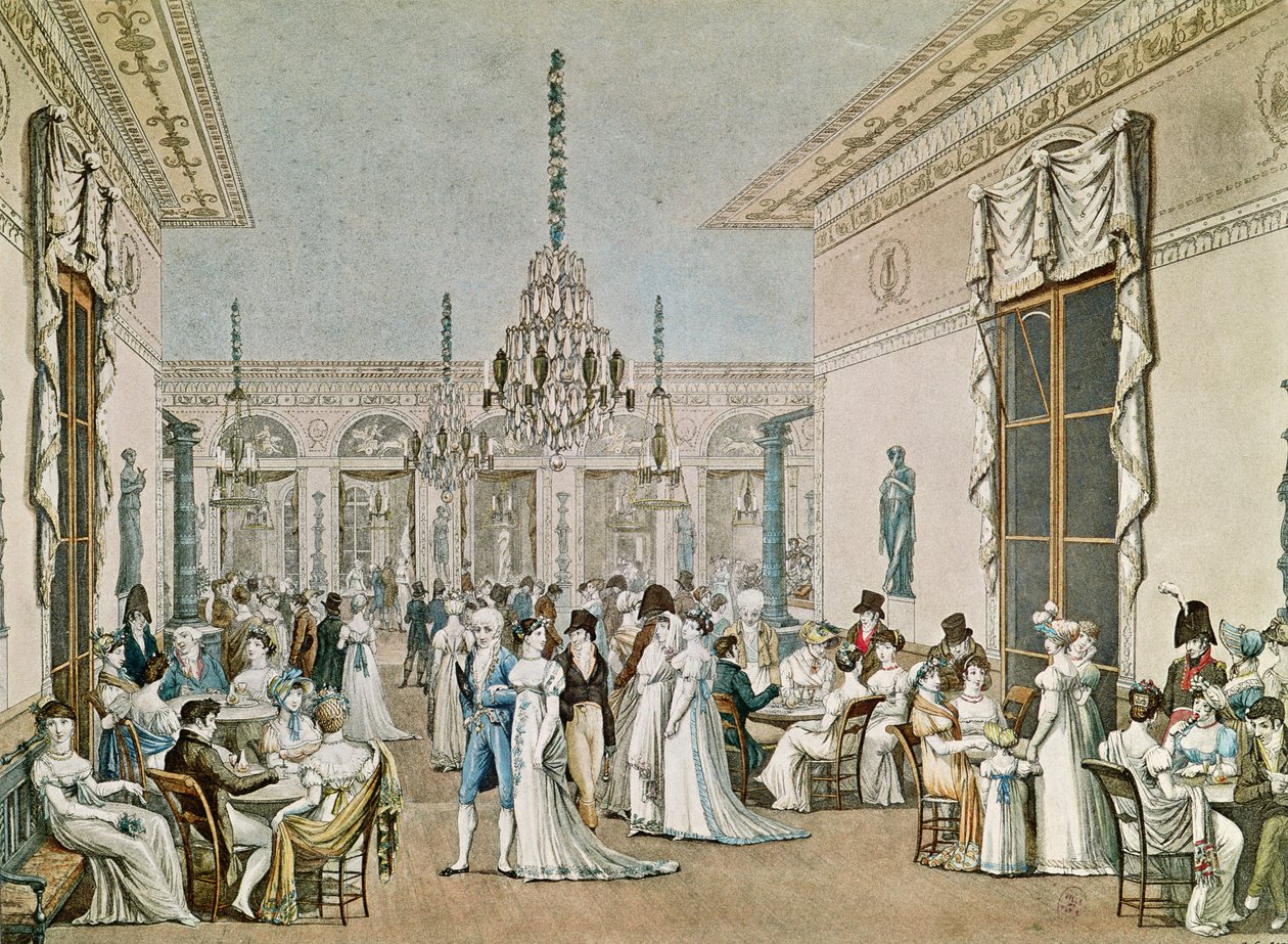 Il Café Frascati nel 1807 da Philibert Louis Debucourt
