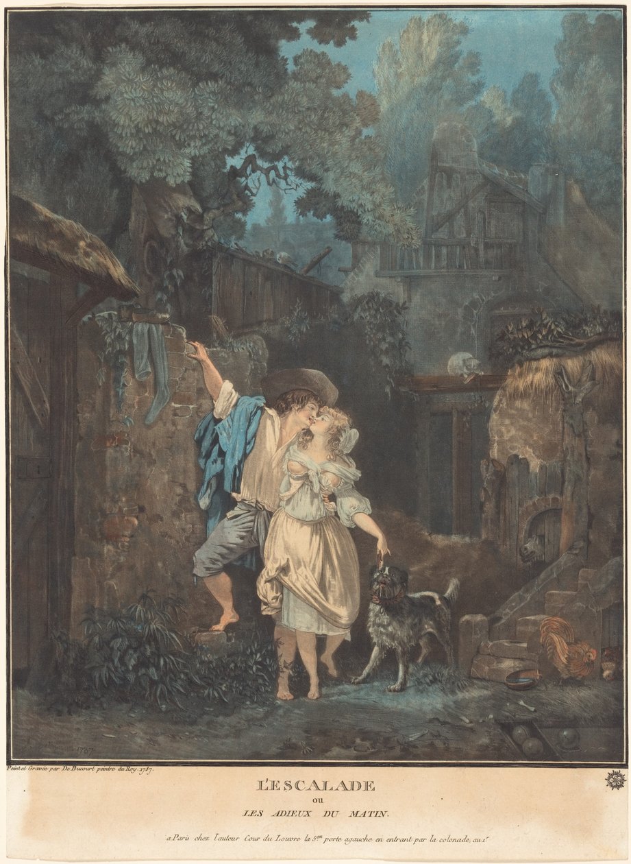 La scalata, ovvero gli addii del mattino da Philibert-Louis Debucourt