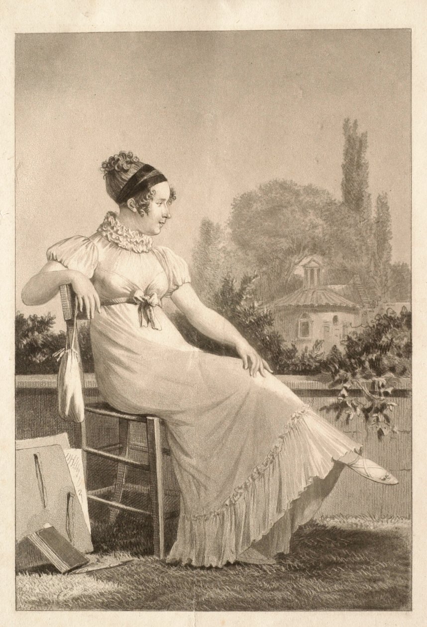 Ritratto di giovane donna da Philibert-Louis Debucourt