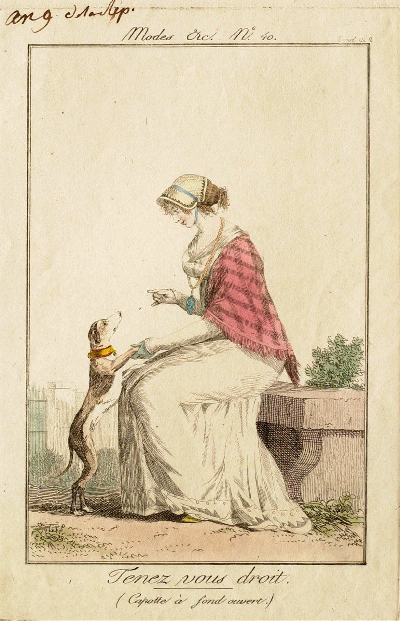 Stai dritto (cappuccio aperto in basso) da Philibert-Louis Debucourt