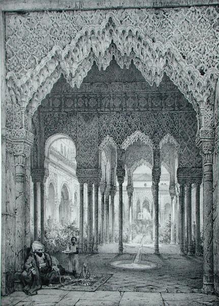 Ingresso al Cortile dei Leoni, Alhambra, Tavola 4 da 