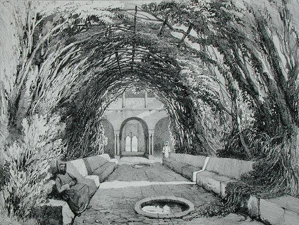 Piscine nel giardino del Convento di San Domingo, Alhambra, Tavola 6 da 