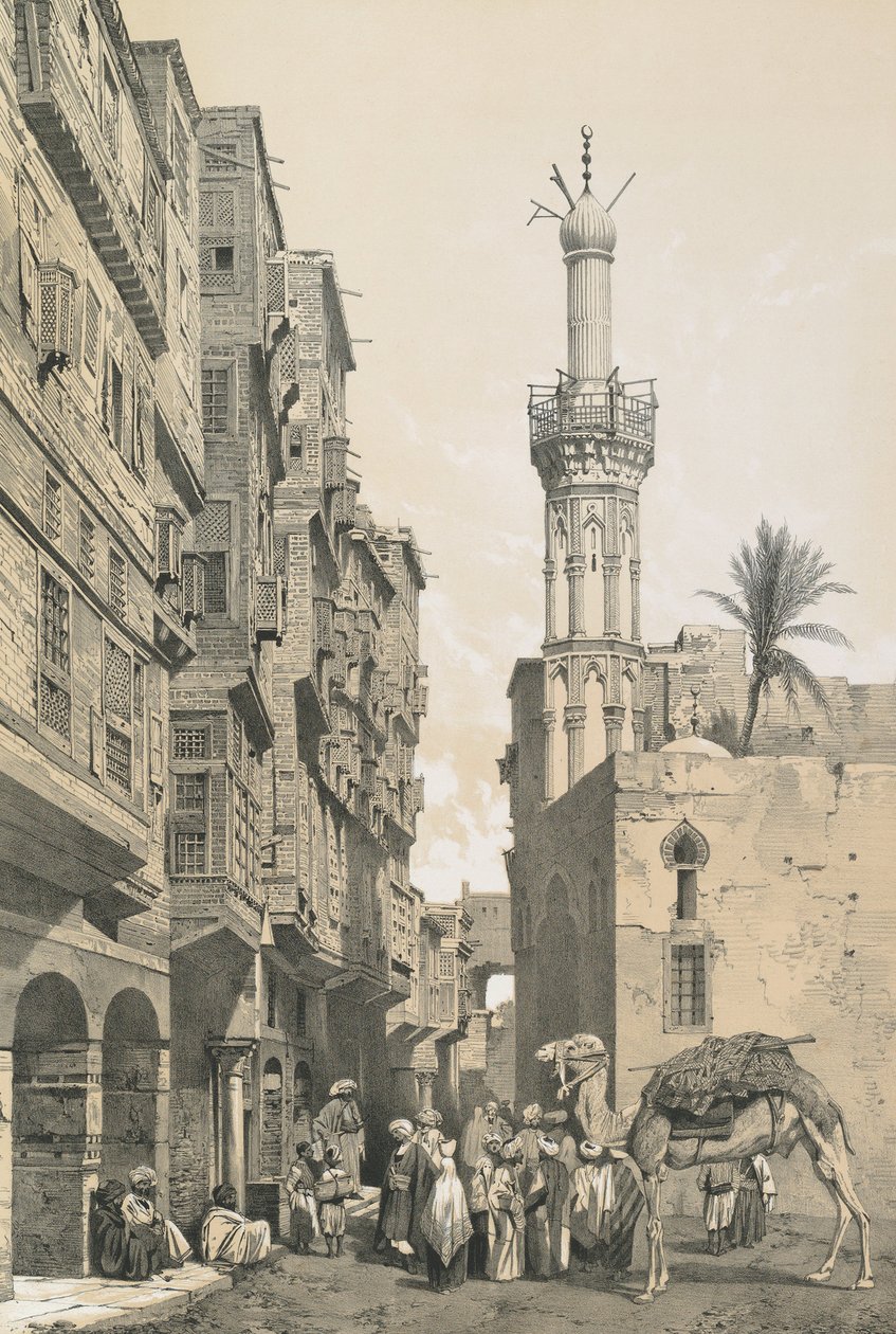 Una strada della città di Rosetta da Philibert Joseph Girault de Prangey