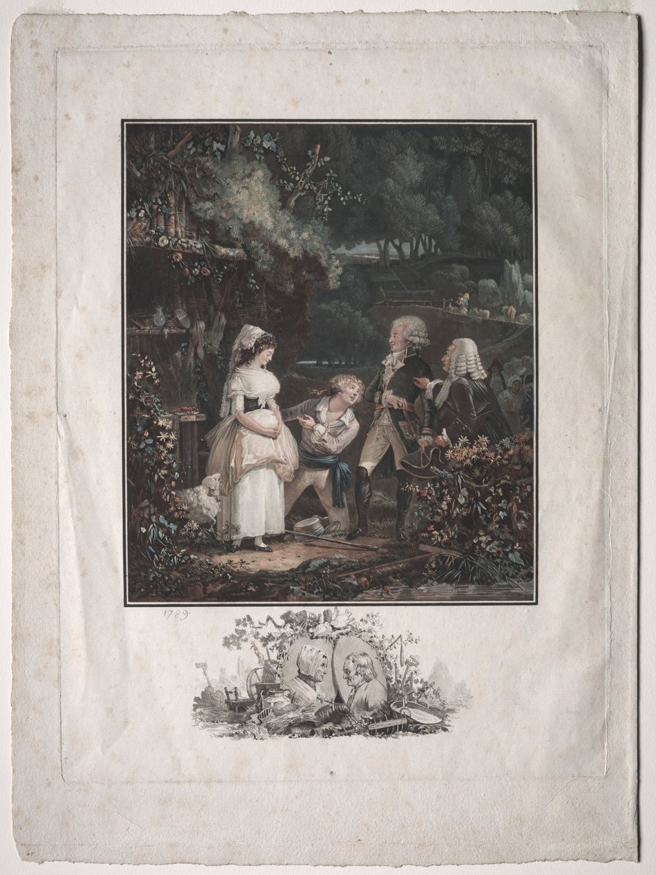 Annette e Lubin, 1789 da Philibert Louis Debucourt