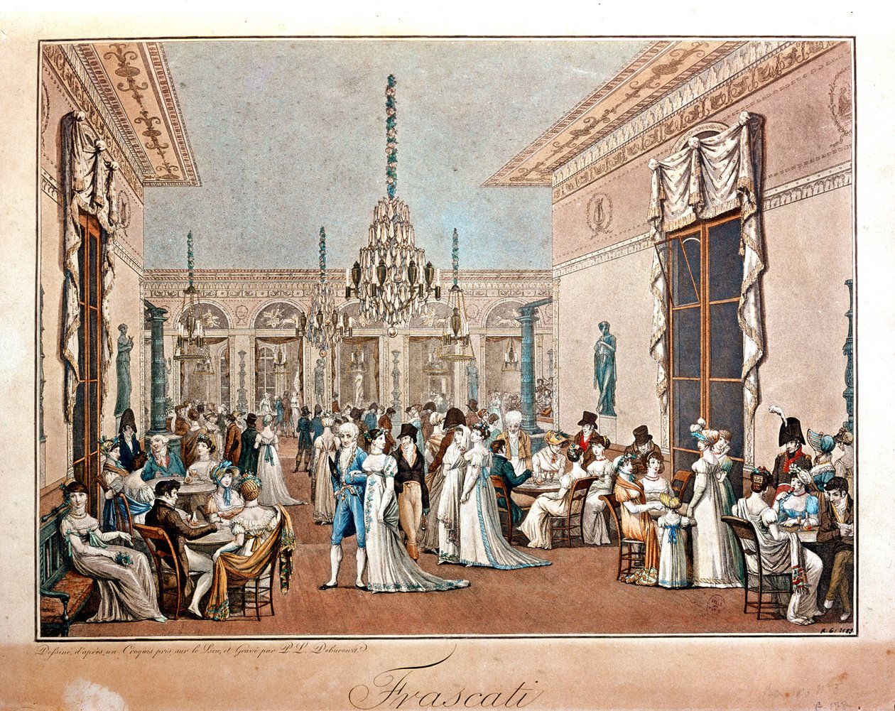 Café Frascati di Debucourt, inizio XIX secolo da Philibert Louis Debucourt