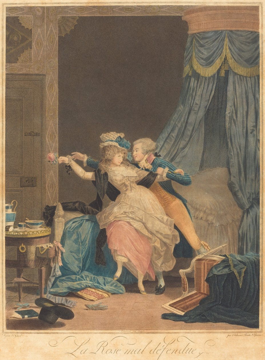 La Rosa mal difesa da Philibert Louis Debucourt