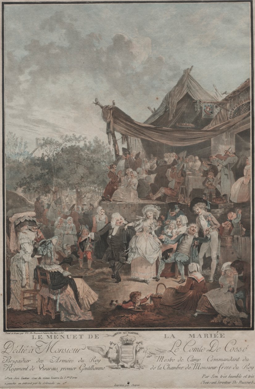 Le Menuet de la Mariée da Philibert Louis Debucourt