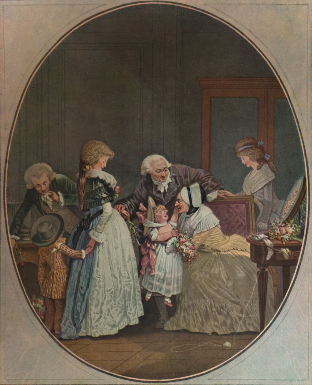 Les Bouquets, Ou La Fête De La GrandMaman, 1788, 1913 da Philibert Louis Debucourt