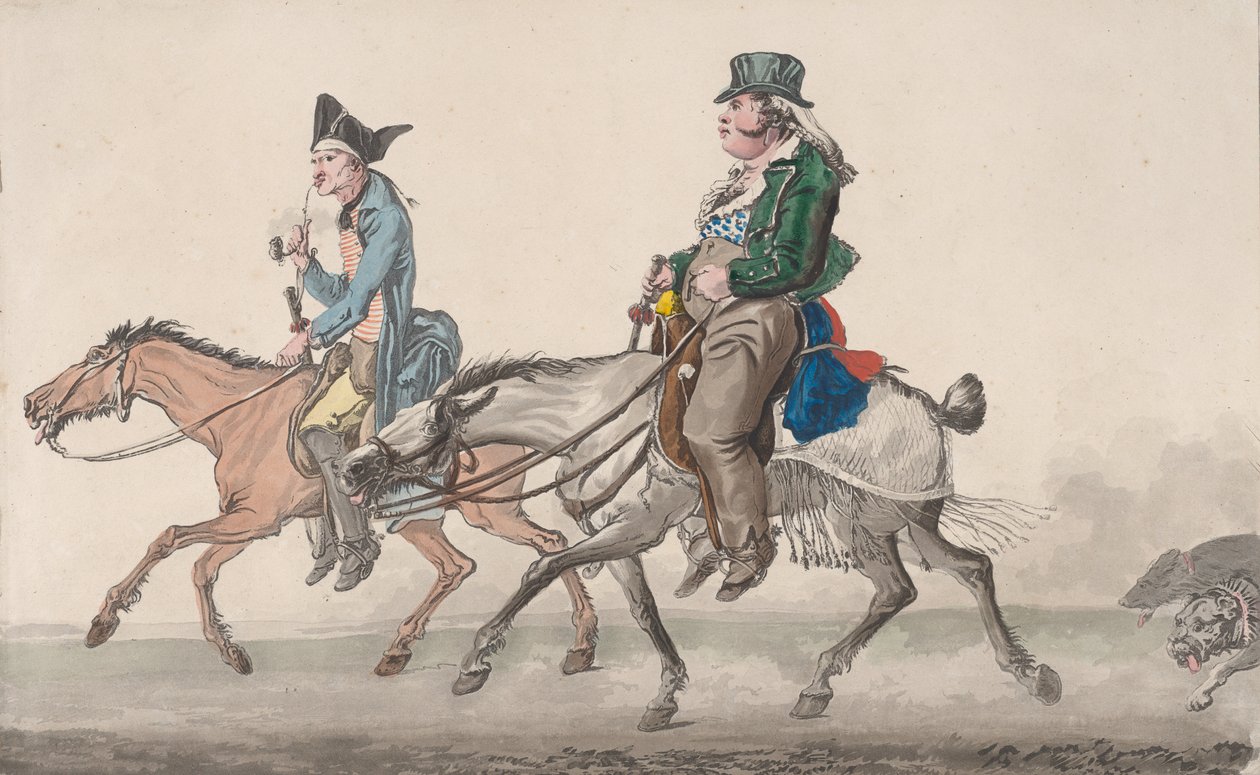 Route de Poissy (1816) da Philibert Louis Debucourt
