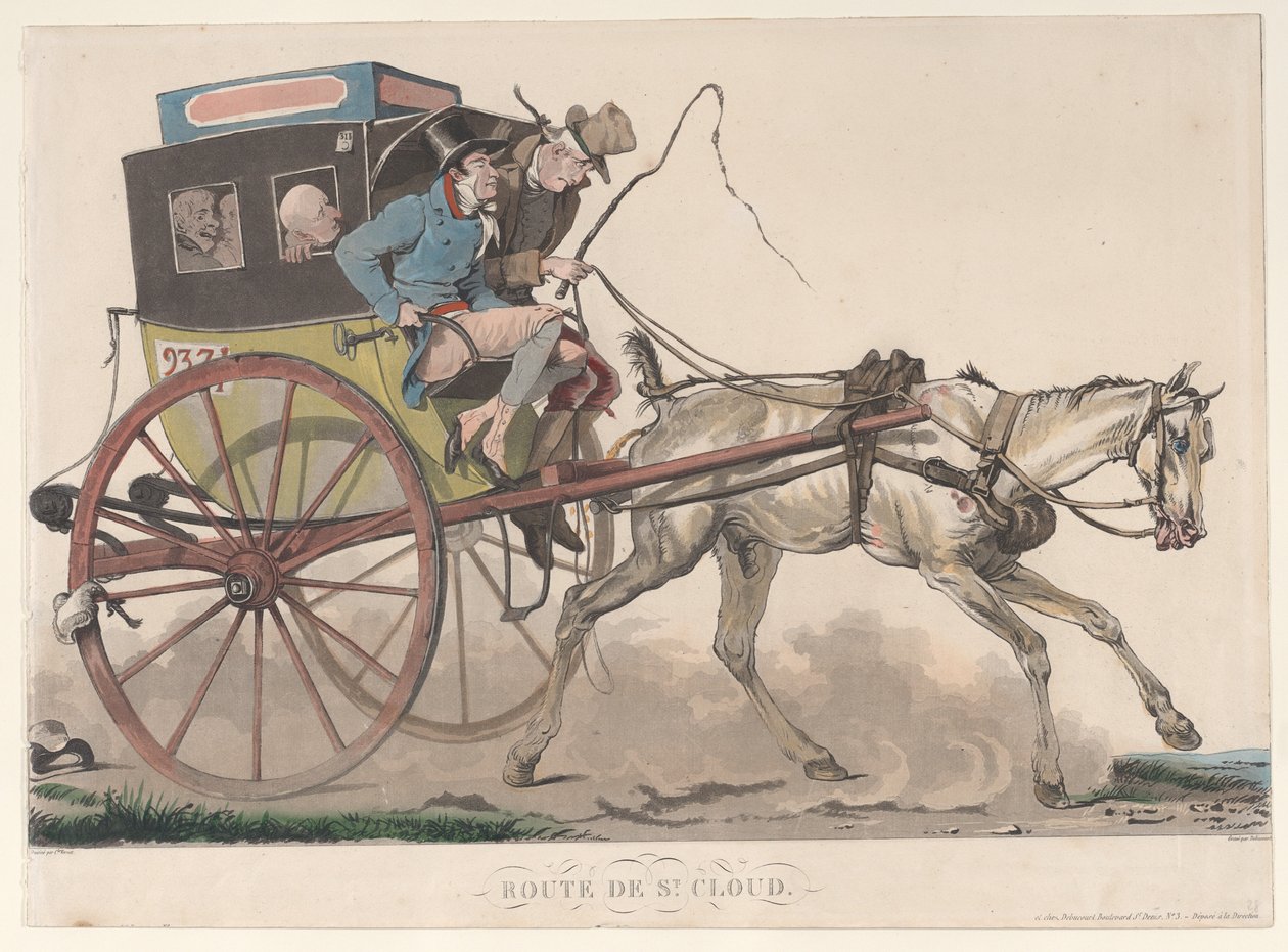 Route de St. Cloud, 1816 da Philibert Louis Debucourt
