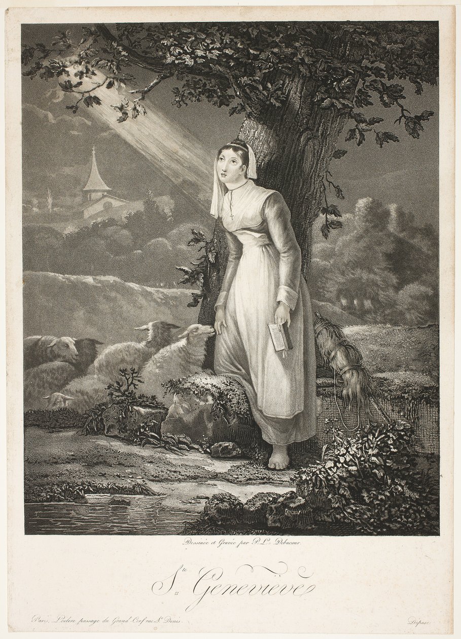 Santa Genevieve da Philibert Louis Debucourt