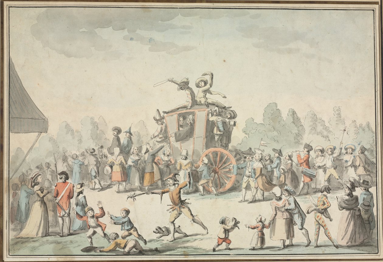 Scena di carnevale da Philibert Louis Debucourt