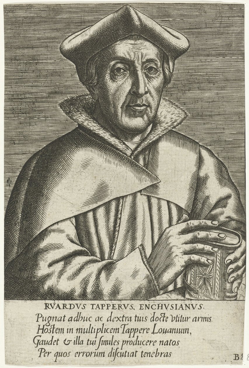 Ritratto di Ruard Tapper da Philip Galle