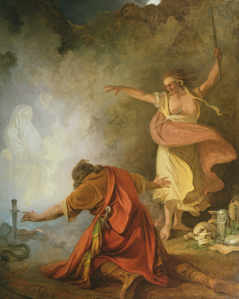 Saul e la strega di Endor, 1791 da Philip James de Loutherbourg