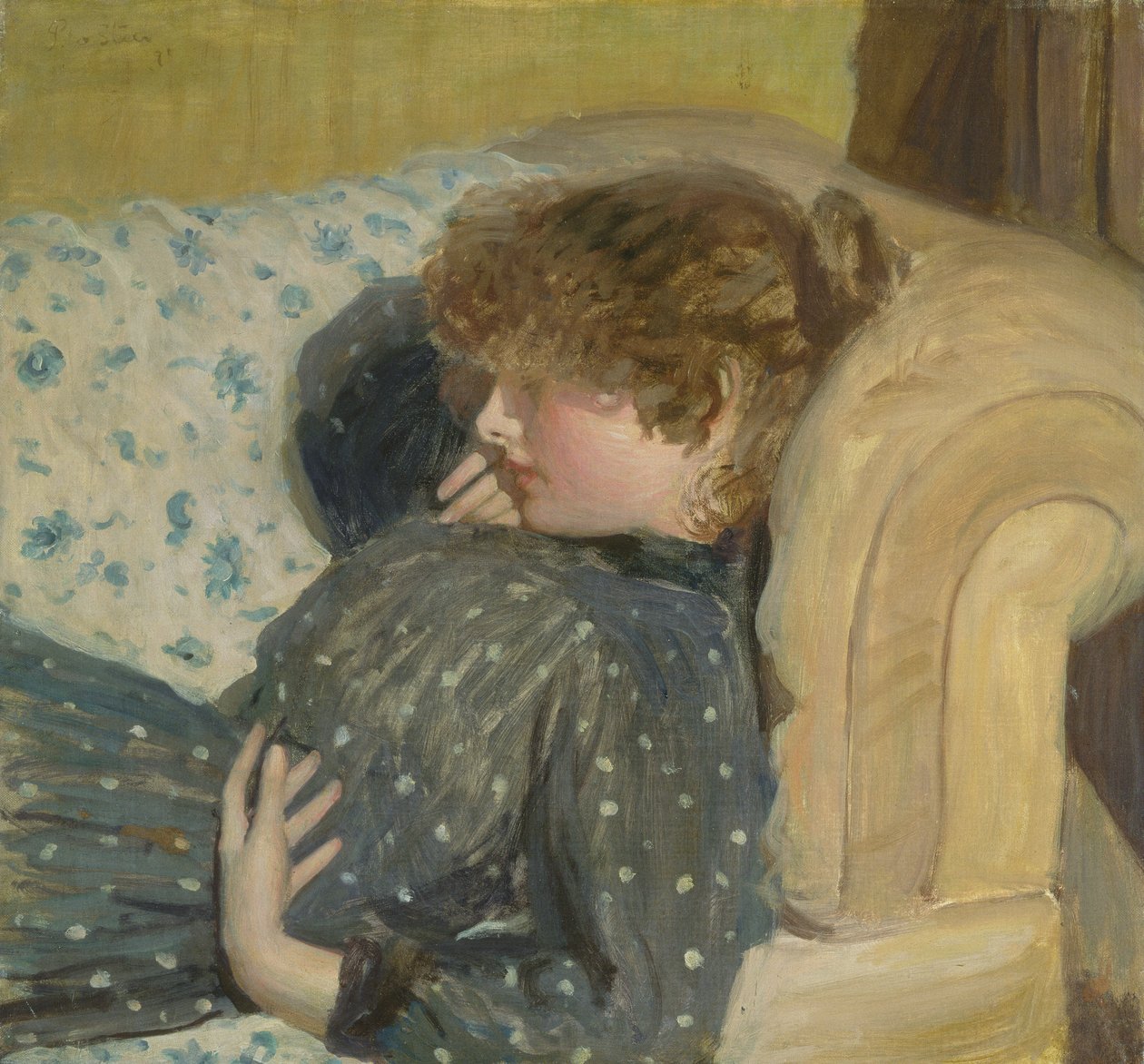 Ragazza su un divano, 1891 da Philip Wilson Steer
