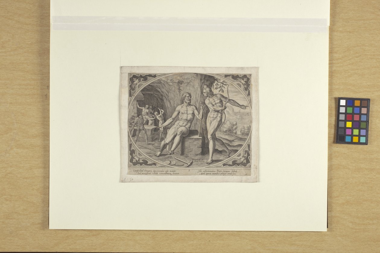 La Fucina di Vulcano, circa 1600 da Philip (after) Galle