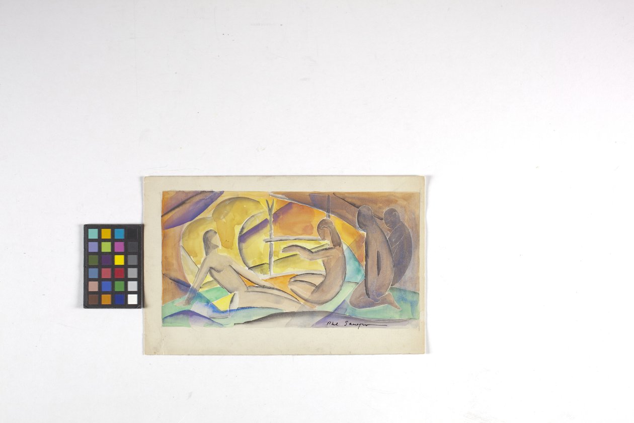 Schizzo per affresco, data sconosciuta da Philip Ayer Sawyer