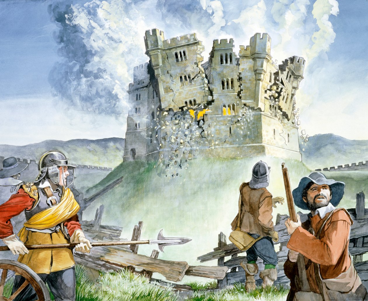 Assedio della guerra civile al castello di Old Wardour da Philip Corke