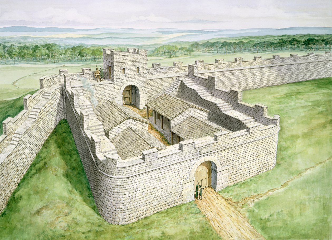 Muro di Adriano Cawfields Milecastle, c2° secolo, 1990-2010 da Philip Corke