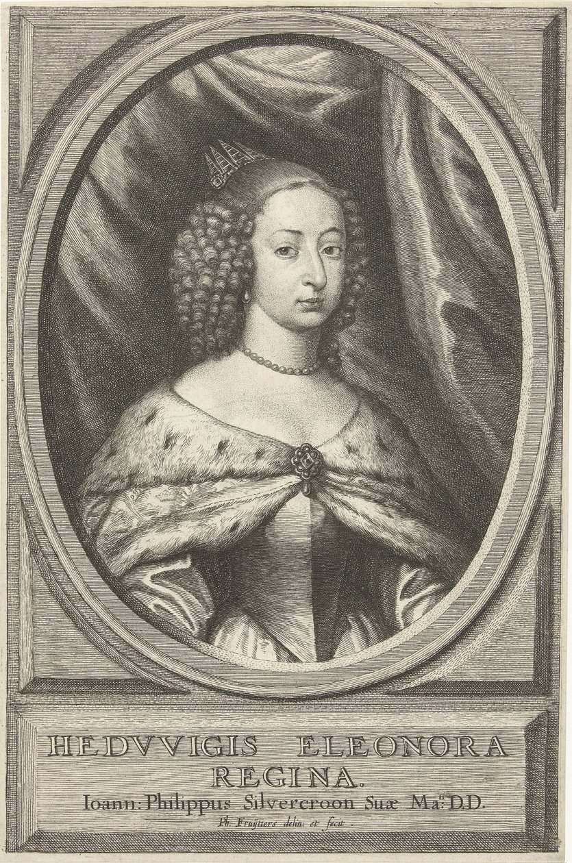 Ritratto di Hedwig Eleonora, regina di Svezia da Philip Fruytiers