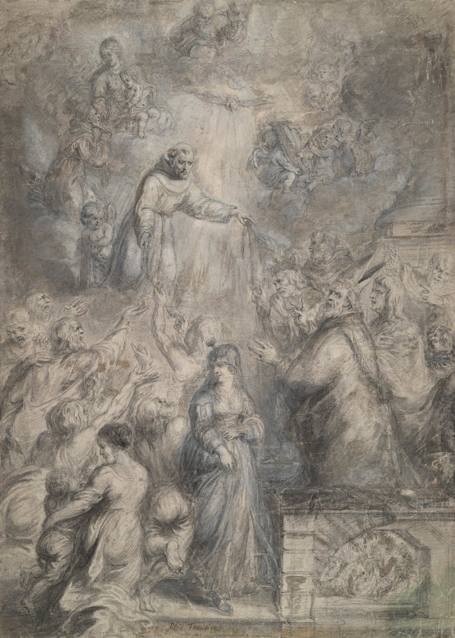 La distribuzione delle corde francescane da Philip Fruytiers
