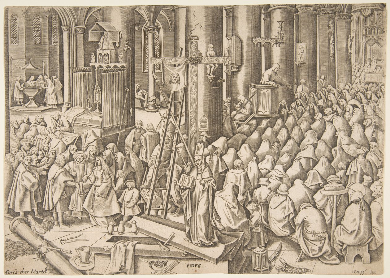 Fede da Le Virtù da Philip Galle